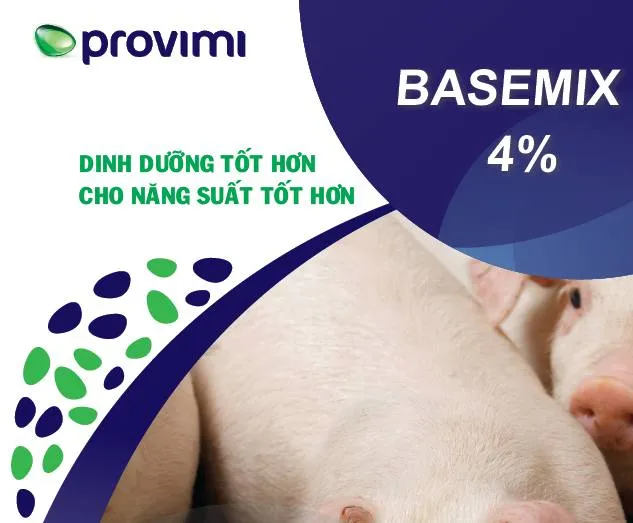 Basemix 4% Provimi Basemix 4% của Provimi dành cho heo